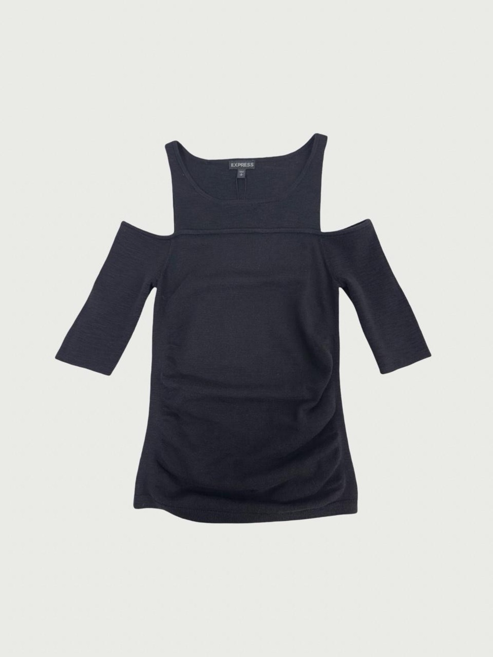 Fitted Cold Shoulder Knit Top